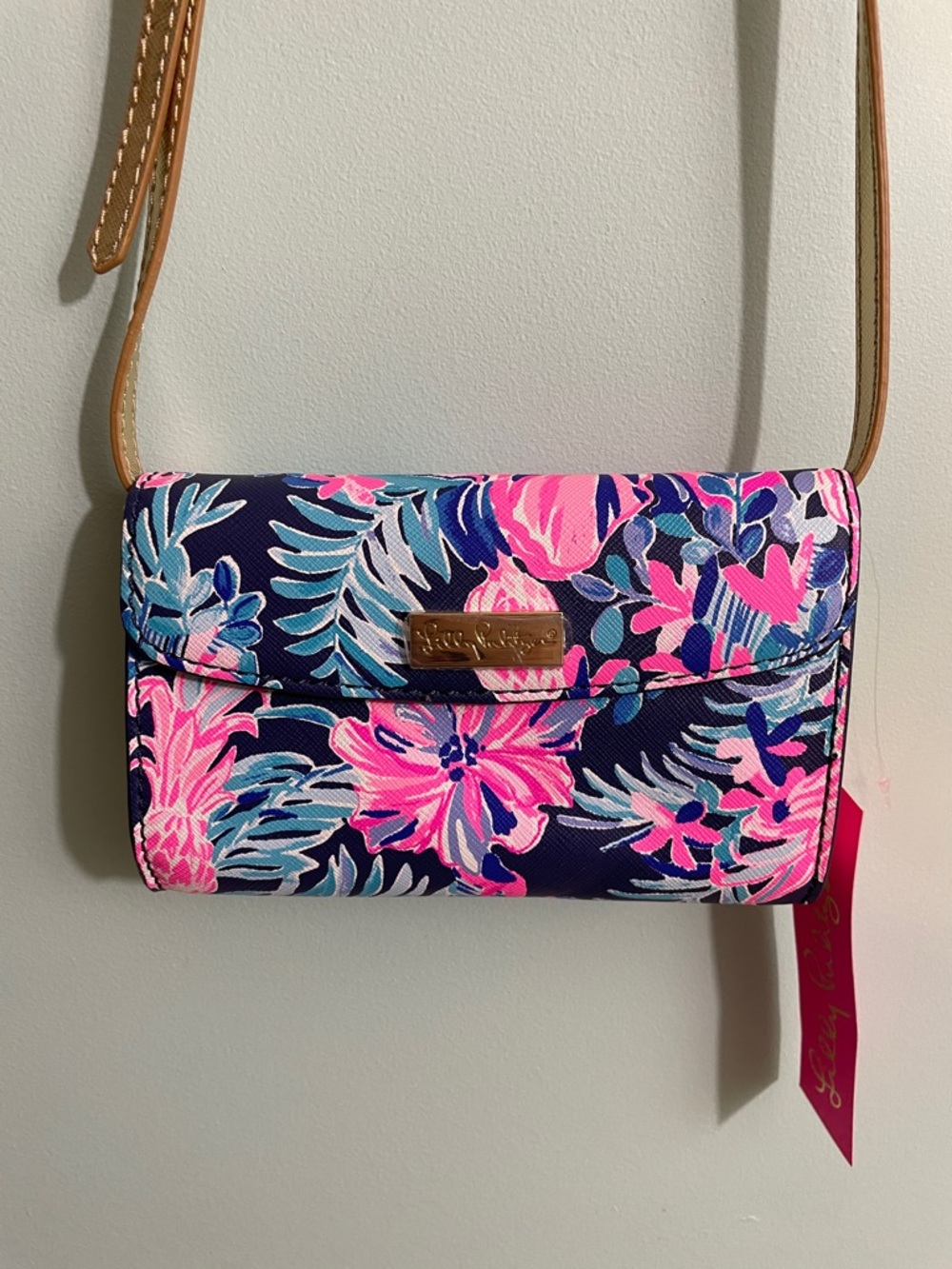 Lilly Pulitzer Mallorca Crossbody Wallet Bag Garden Get Away NWT